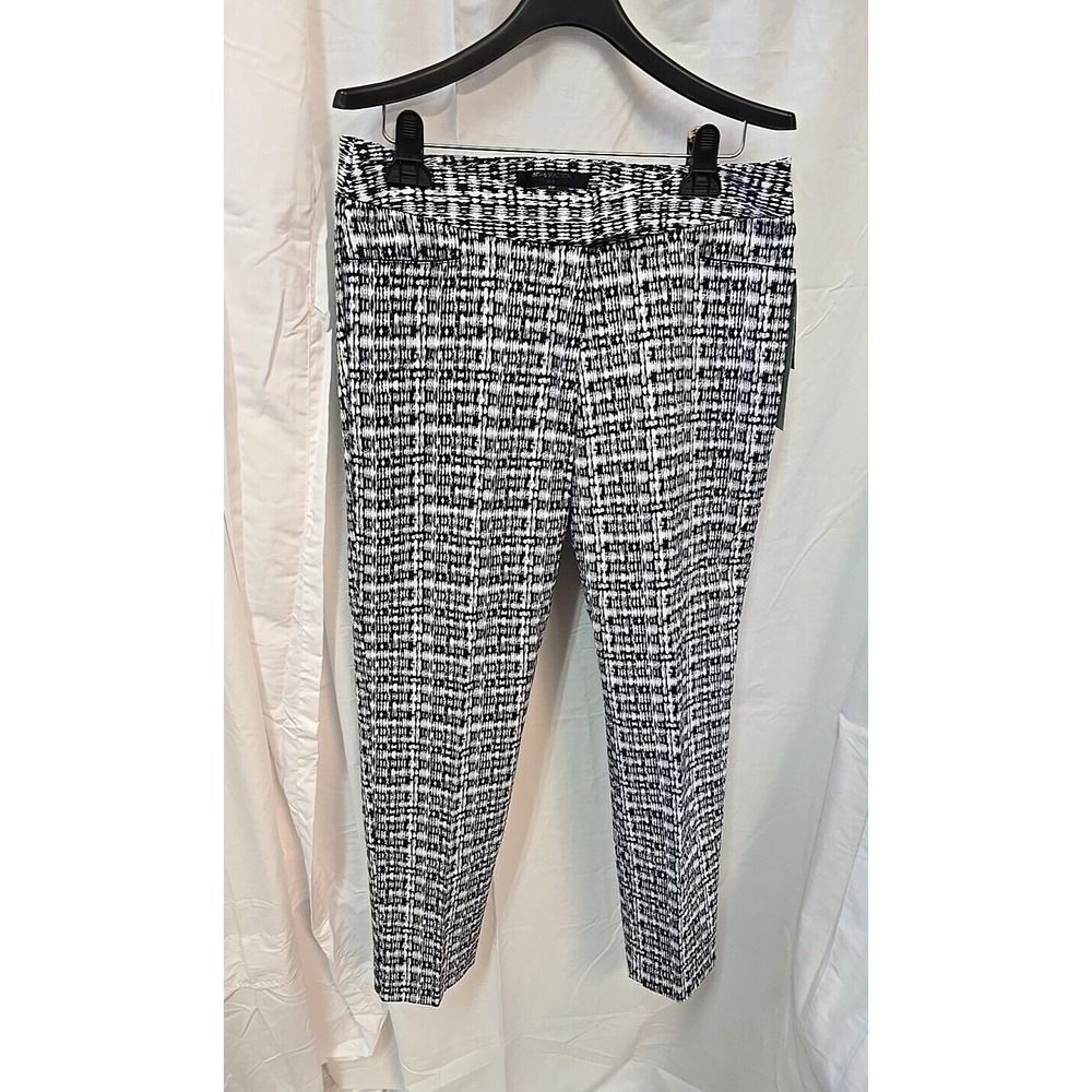 89th & Madison Women's Black & White Stretch Modern Chic Skinny Pants - 12P - Picture 2 of 13